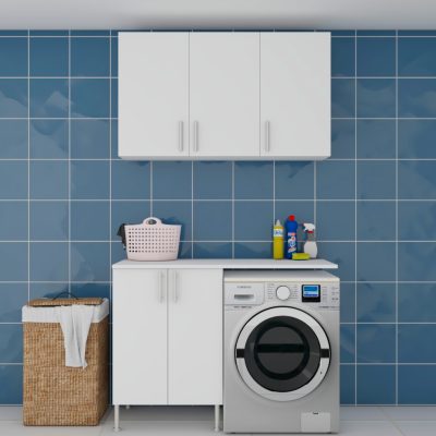 Mueble sobre lavadora LAVANDERÍA - A, blanco - Tomasucci special